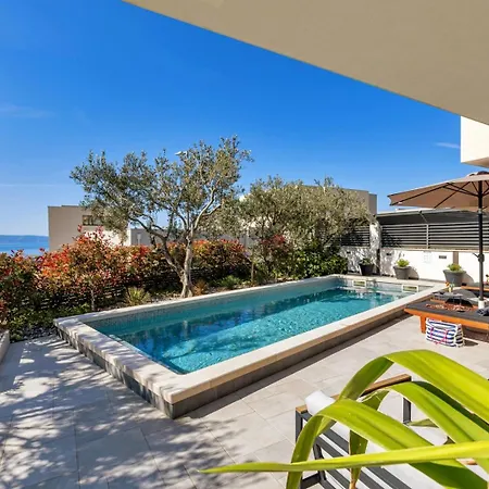 Vila Festina Lente A Luxury In Makarska, Heated Pool